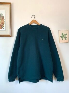 Vintage MEC Dark Green Fleece Pullover Sweater